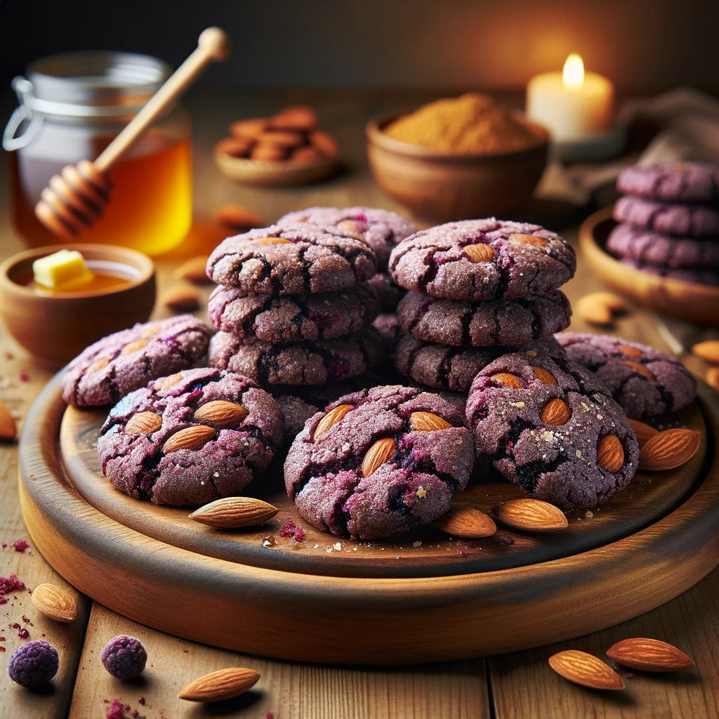 Blackcurrant Almond Biscuits